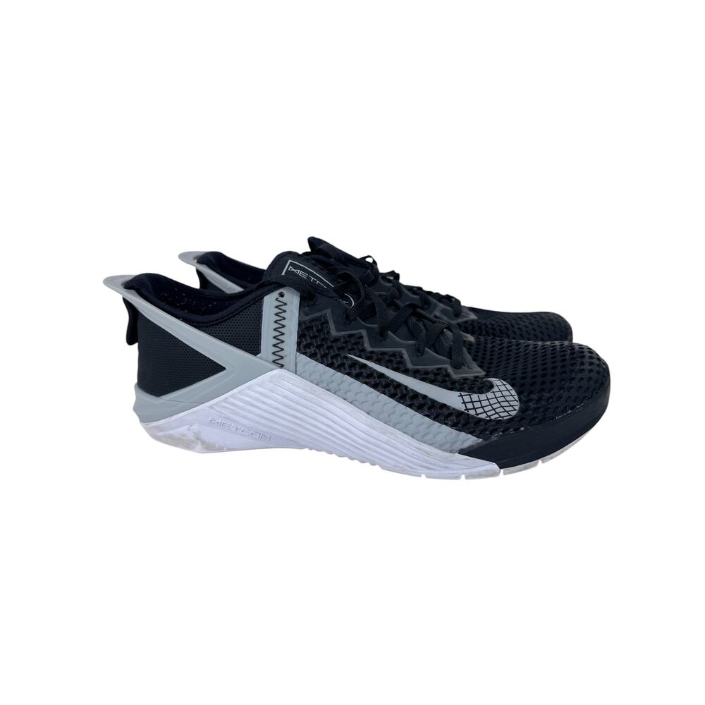 Nike Metcon 6 Flyease Low Top Sneaker Shoes Mens 8.5 Black‎ White DB3790-010